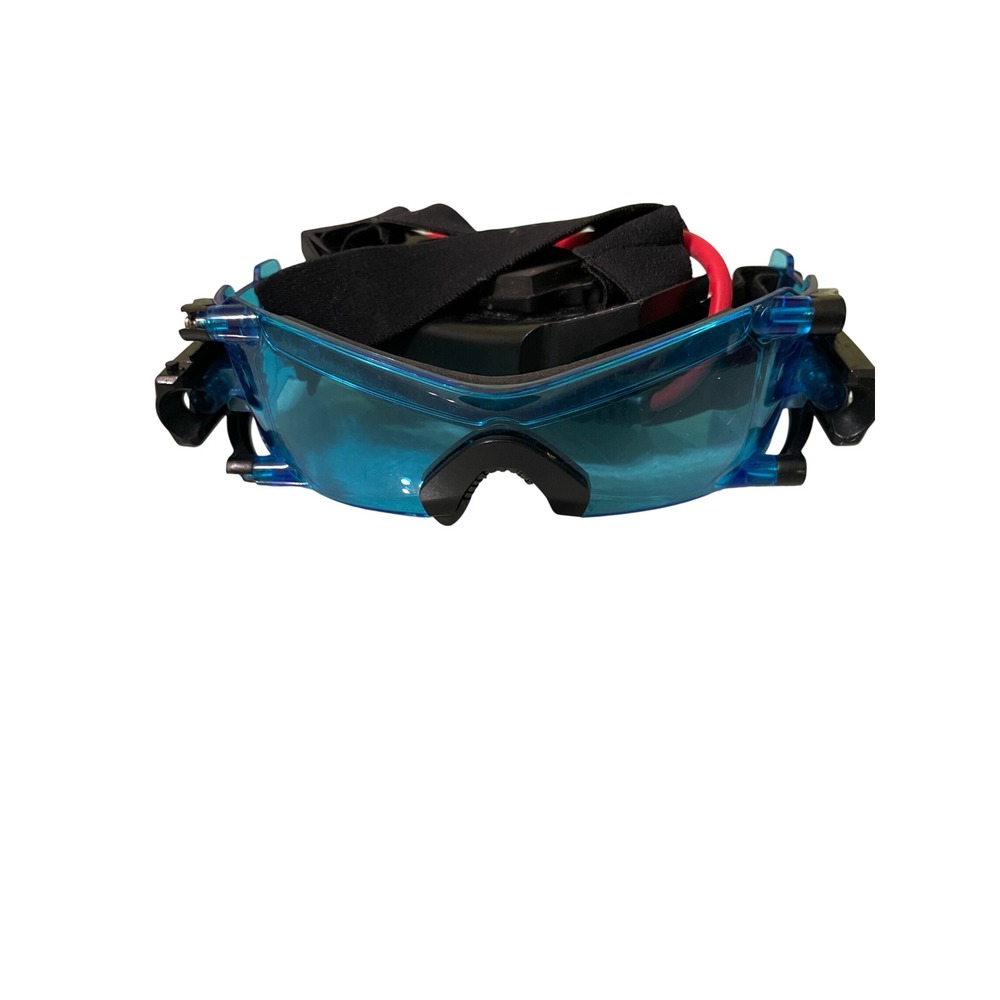 Kids LED Light Up Goggles Cyberpunk Rave Party Costume Glasses Blue